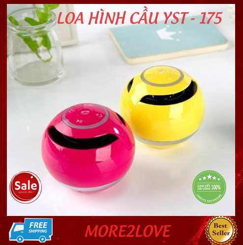 Loa Hình Cầu YST175 Cao Cấp - Âm Thanh Tuyệt Hảo, Đơn Giản Dễ Sử Dụng, Nghe Bằng USB, Thẻ Nhớ, Nghe Đài FM Thông Qua Bluetooth - Loa Nghe Nhac Hinh Cầu, Loa Bluetooth Chất Lượng Âm Thanh Hay, Loa Nghe Nhạc Bỏ Túi - More2Love
