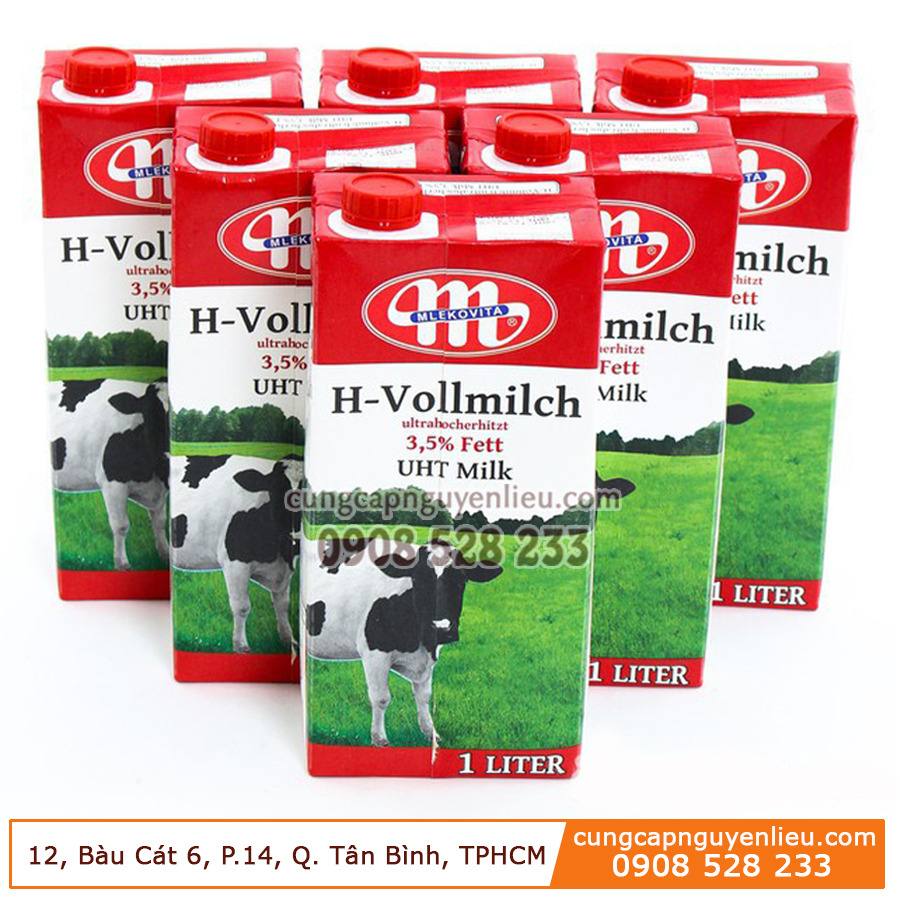 Sữa tươi ba lan mlekovita 1 lít