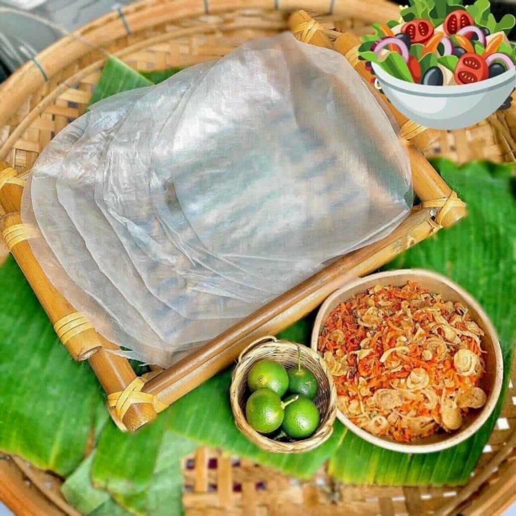 Combo bánh tráng phơi sương Tây Ninh muối hành phi bơ, bánh tráng phơi sương dẻo muối tép thơm ngon combo 300gr - ăn vặt Unni