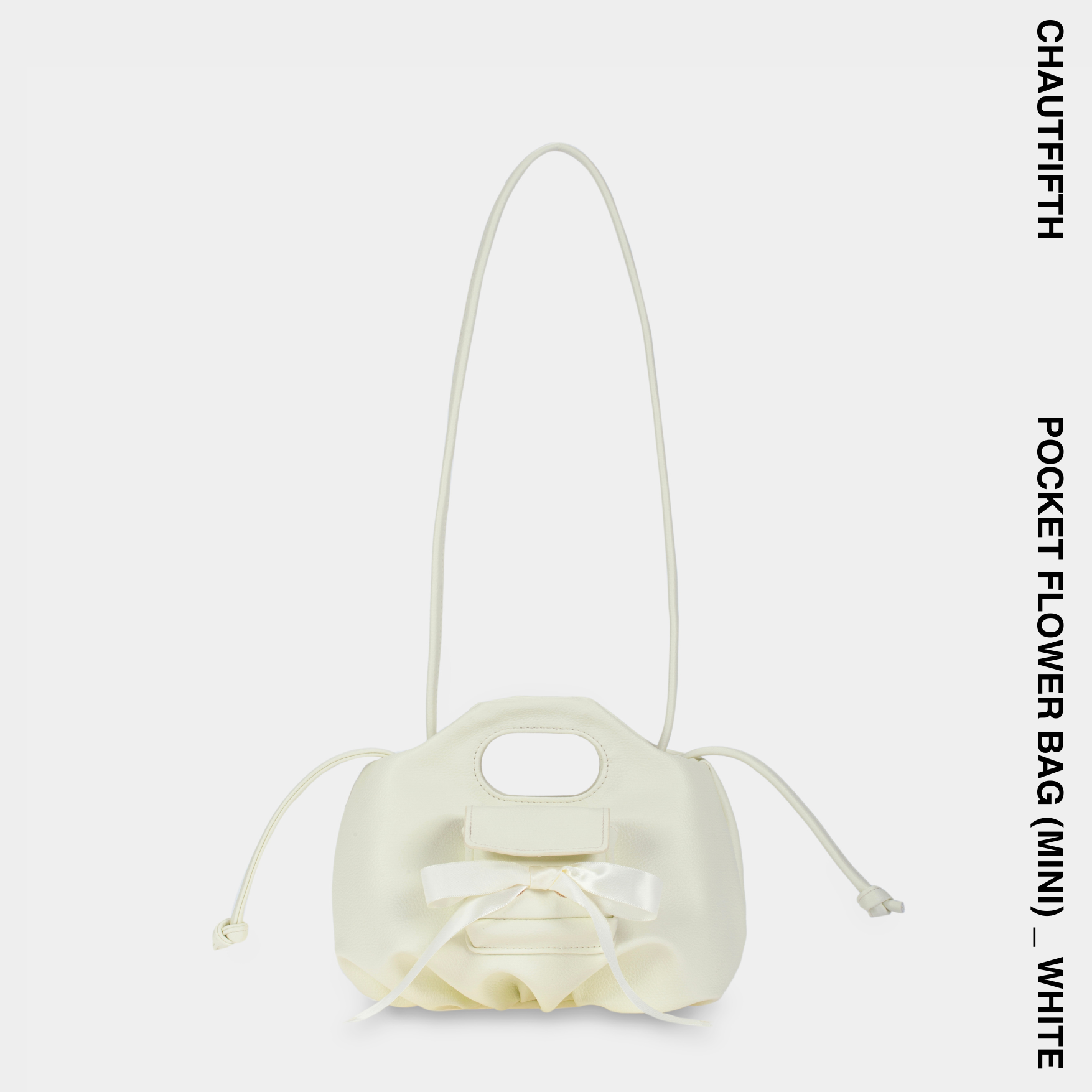 Túi xách pocket mini flower màu trắng - chautfifth