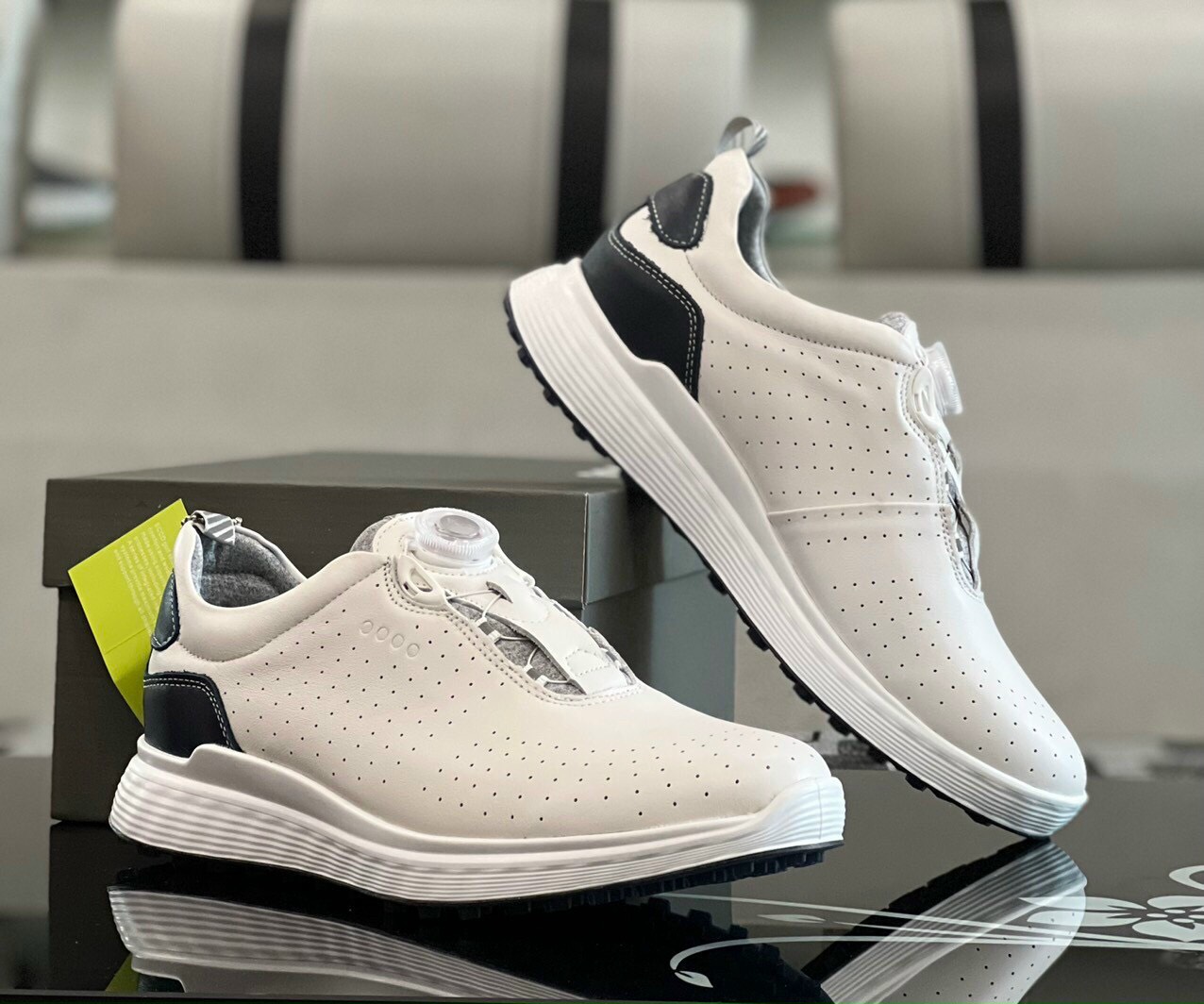𝗦𝗔𝗟𝗘 𝗙𝗘𝗕𝗥𝗨𝗔𝗥𝗬 - SALE UP TO 60% -  - [GIÁ HUỶ DIỆT][TẶNG VỚ] GIÀY GOLF NAM ECCO M S-THREE BOA [CHỐNG THẤM]