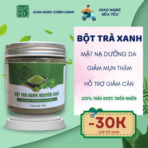 Bột khử mùi hôi nách thảo dược Nguyên Mộc hàng chính hãng giúp giảm tiết mồ hôi khô thoáng hiệu quả nhanh