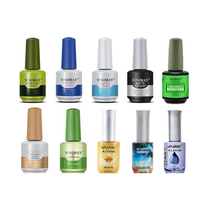 Sơn gel Vinimay Base Top coat Cứng móng , top kim cương