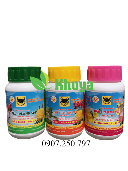 Bộ 3 hủ phân bón lá đầu trâu 501 701 901