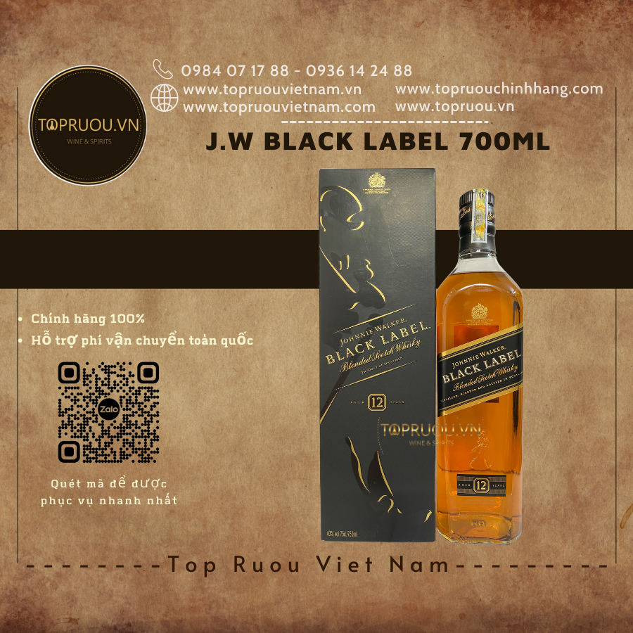 J.w black label 700ml - chính hãng 100%