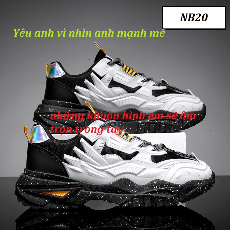 [Free Ship]Giày thể thao Nam Sneaker chính hãng hot 2021 , trẻ trung năng động thơi trang sành điệu, cuốn hút êm nhẹ không đau chân, phù hợp đi chơi, chạy bộ NAMBAO_20