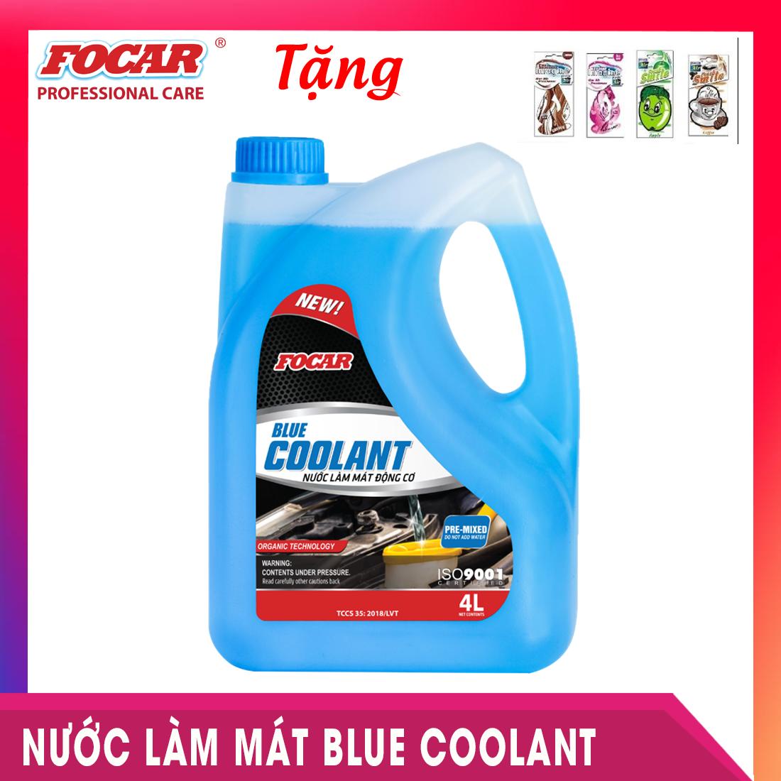 Nước làm mát động cơ ô tô Focar Blue Coolant 4L - Nước mát động cơ, Nước làm mát xe