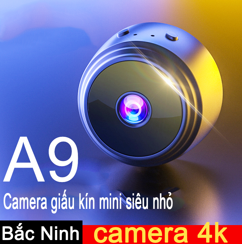 Camera giấu kín mini siêu nhỏ A9 HD 1080P,Cammera 360 độ kết nối đt mini,Camera mini kết nối điện thoại wifi,hồng ngoại ban đêm