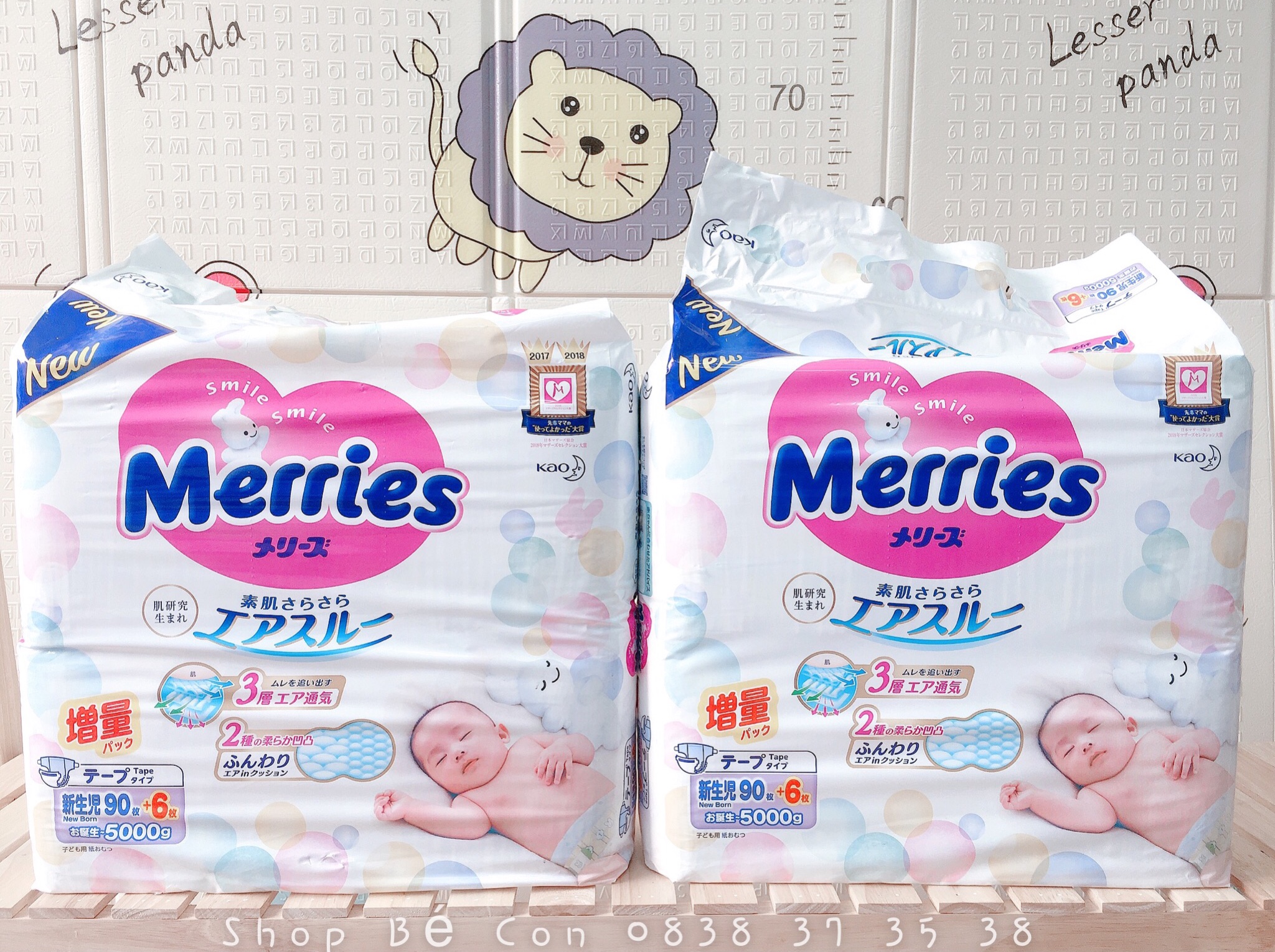 Bỉm - tã dán merries nb 96 miếng nội địa nhật