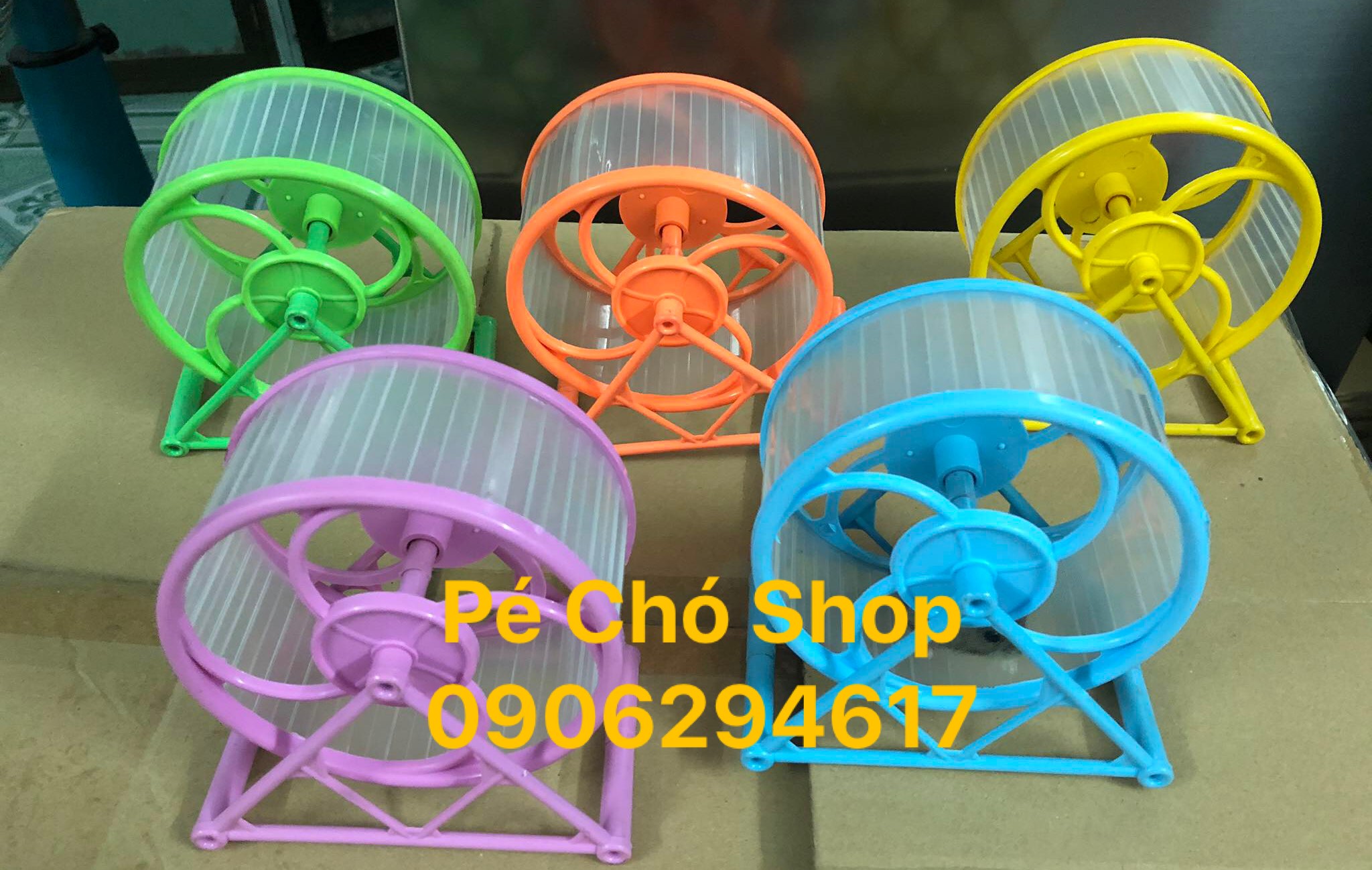 [HCM]Whell nhựa tập thể dục cho các bé hamster Chất liệu cao cấp Sử dụng an toàn Độ bền cao