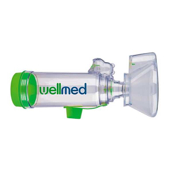(Giao Hỏa Tốc) Buồng đệm xông khí dung mũi họng, dụng cụ hít mũi hen suyễn Wellmed DL-08 chính hãng buồng đệm hen suyễn