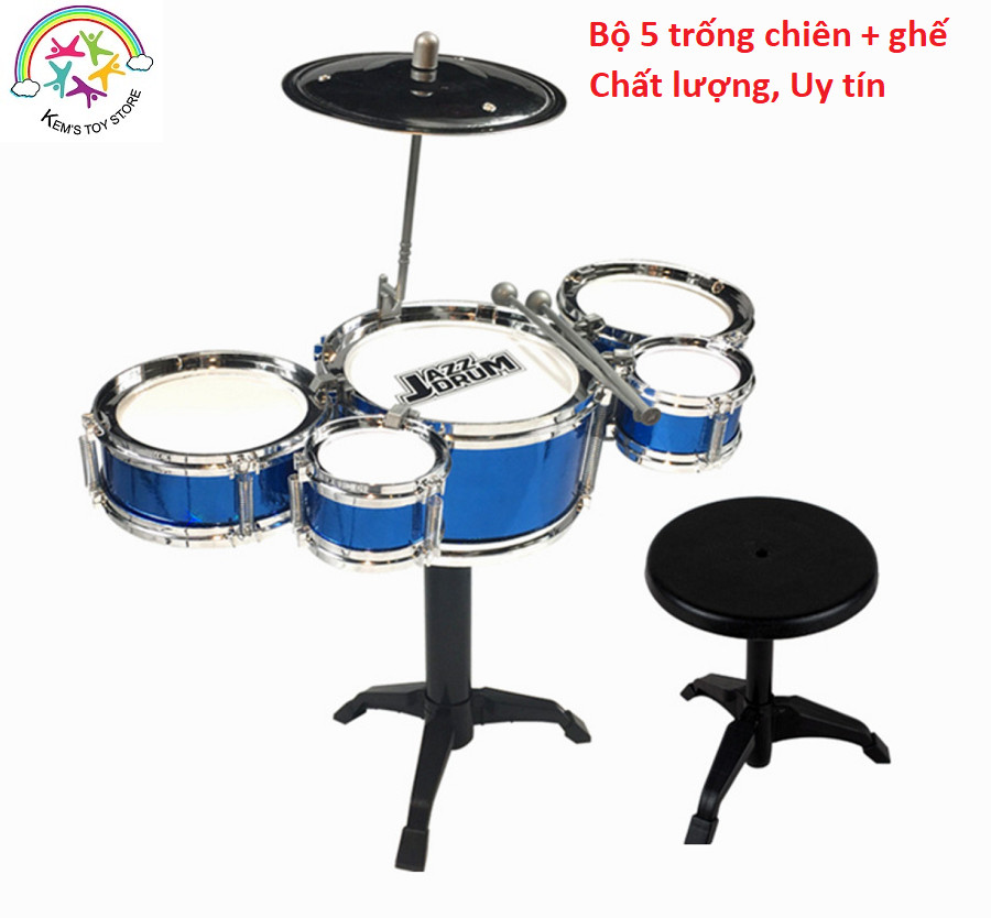 BỘ 5 TRỐNG 1 CHIÊNG CHO BÉ LÀM QUEN ÂM NHẠC