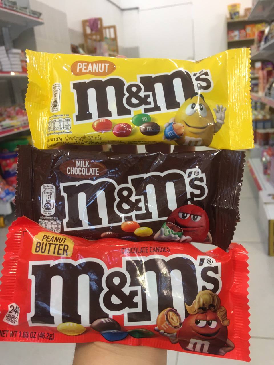 Kẹo socola m&m sữa bơ đậu phộng gói 37g