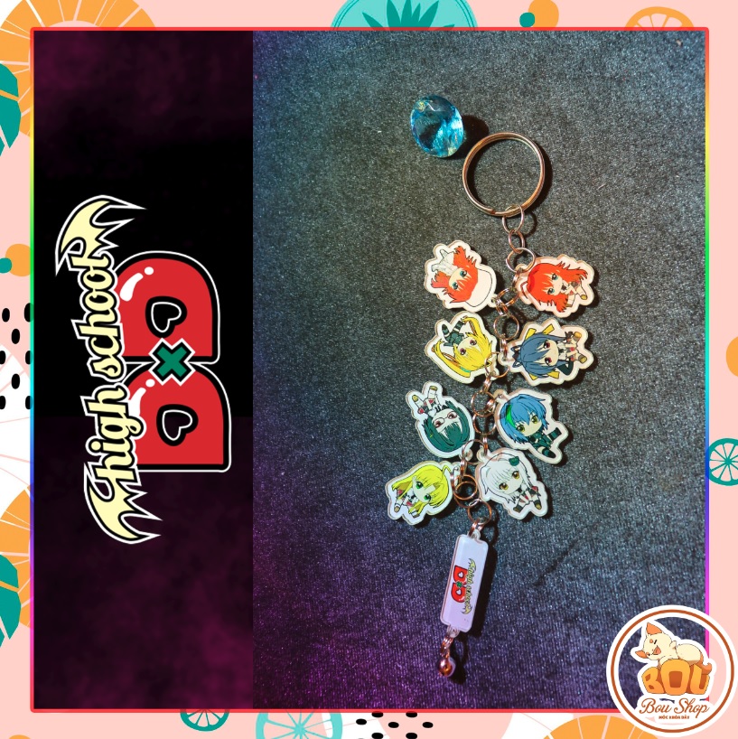 [HCM]Móc khóa dây acrylic mica Highschool Dxd - Trường Trung Học Rồng anime