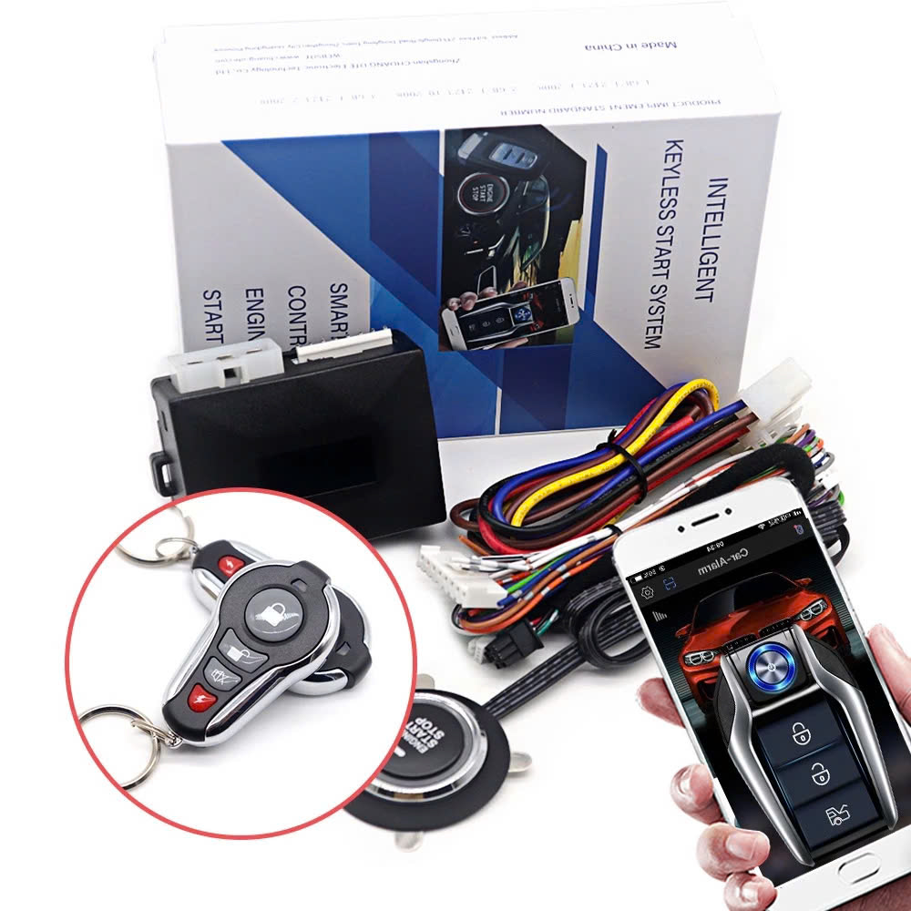 Bộ Đề Nổ Start Stop Ô Tô Bản V2 Thông Minh Lắp Các Loại Xe – Công Nghệ Mới, Bền Bỉ, Khởi Động Từ Xa Dễ Dàng