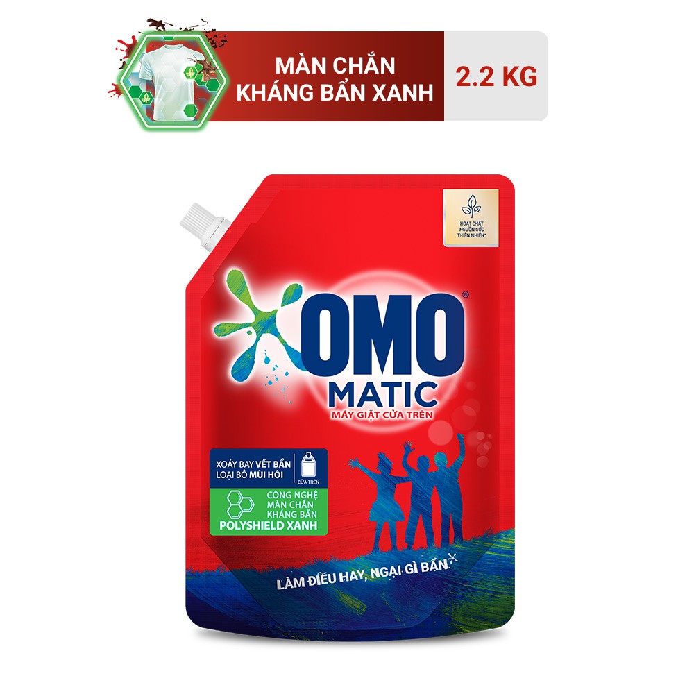 Túi nước giặt omo matic cửa trên 2.2kg