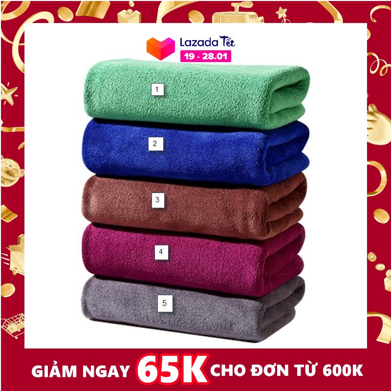 Combo 4 khăn lau xe oto (35x75cm siêu dày) chất lượng cao, được làm từ sợi Microfiber mềm mịn, thấm nước siêu tốc, lau sạch các bề mặt xe mà không làm trầy xước sơn xe, đánh bóng xe...