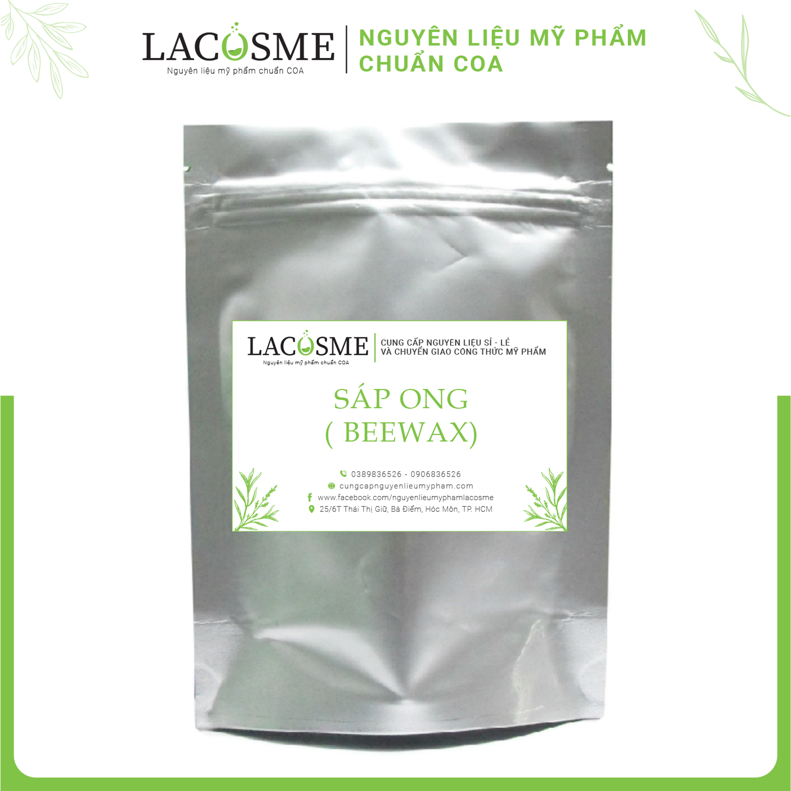 1KG Nguyên liệu mỹ phẩm Sáp ong ( Beewax)