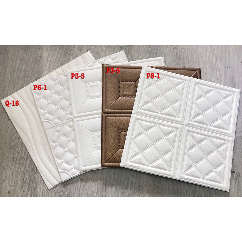 Xốp dán tường giả da 3d cao cấp cách nhiệt cách âm