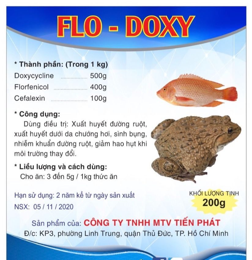 Flo Doxy dùng cho thuỷ sản