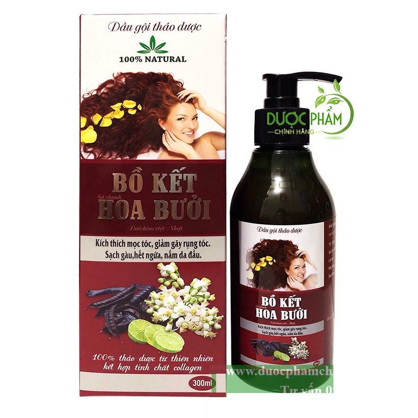 Siêu rẻ - dầu gội bồ kết sả chanh 300 ml