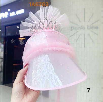 Mũ lưỡi chai nửa đầu tai thỏ công chúa cực xinh cho bé