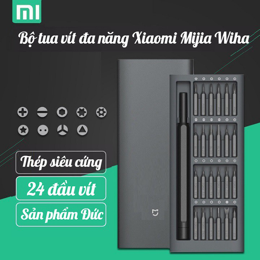 ( XẢ HÀNG ) Bộ tua vít ( tuốc nơ vít ) bỏ túi đa năng Xiaomi Mijia Wiha đến từ Đức, gồm 24 đầu vít khác nhau, là sản phẩm đạt giải thiết kế quốc tế TẠI ĐÂY BẢO HÀNH 3 NĂM CAM KẾT HÀNG CHUẨN GIÁ TỐT