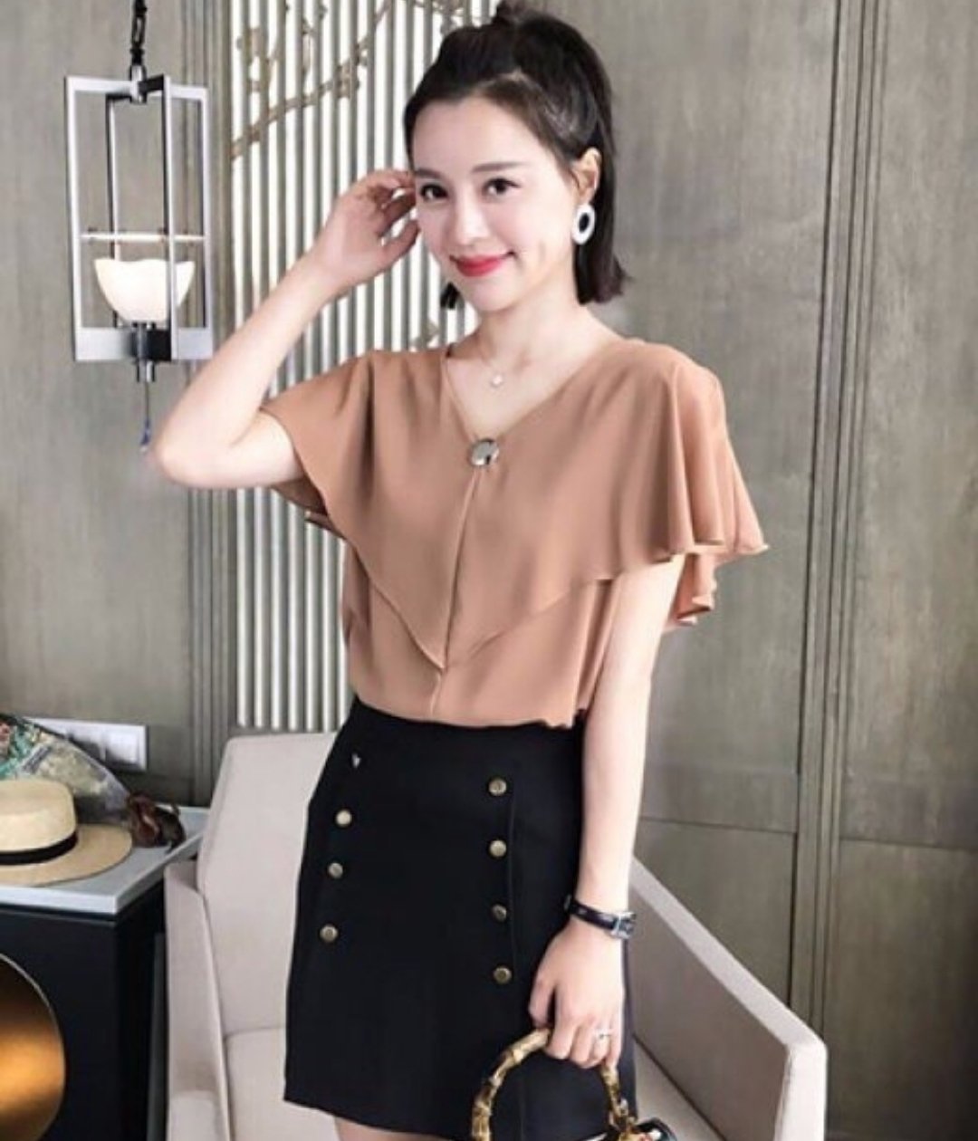Áo kiểu sơ mi nữ cổ choàng tay dơi hàn quốc công sở thời trang❤️💥freeship❤️💥 áo kiểu nữ công sở