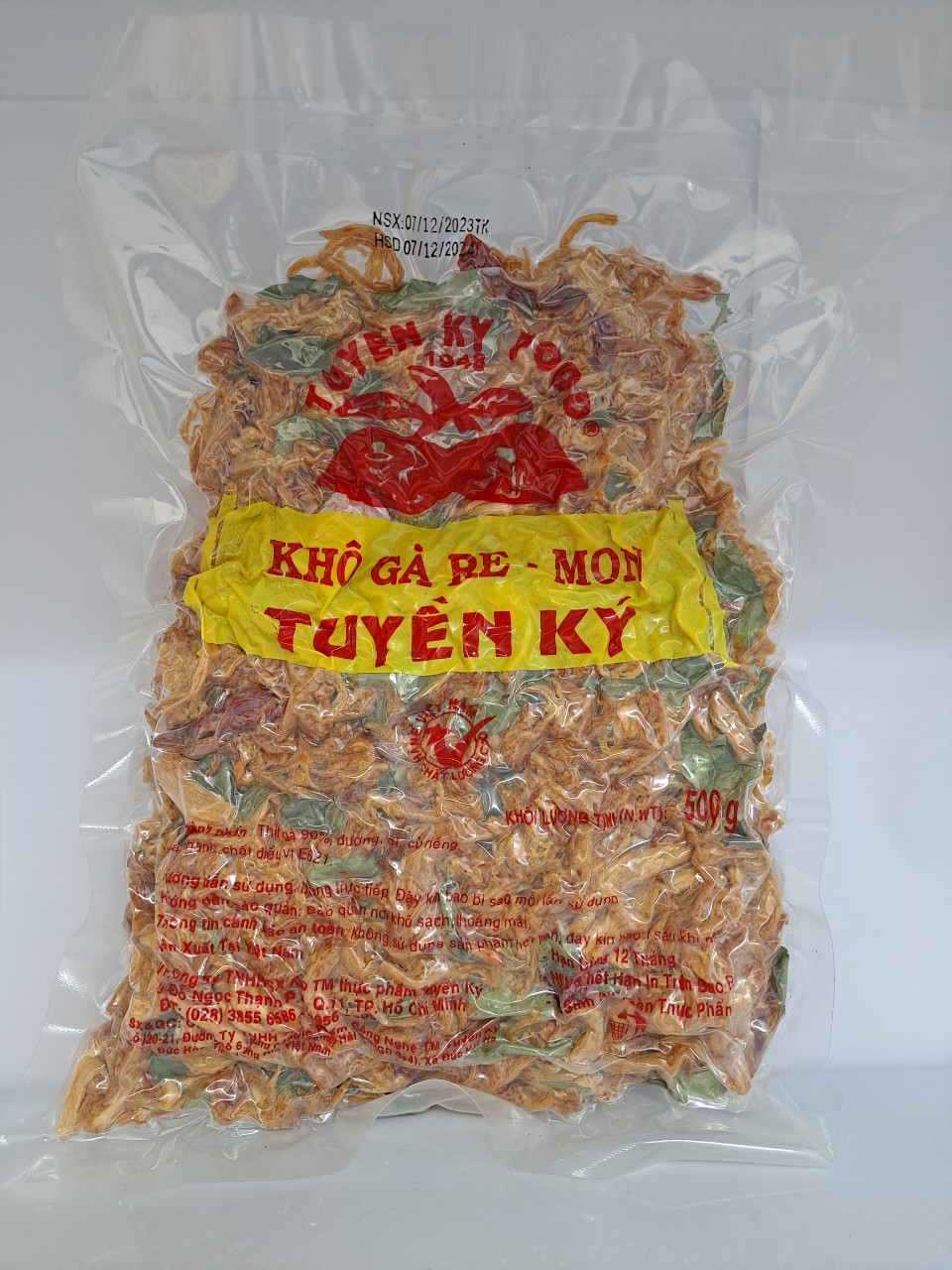 Khô gà tuyền ký gói 500g