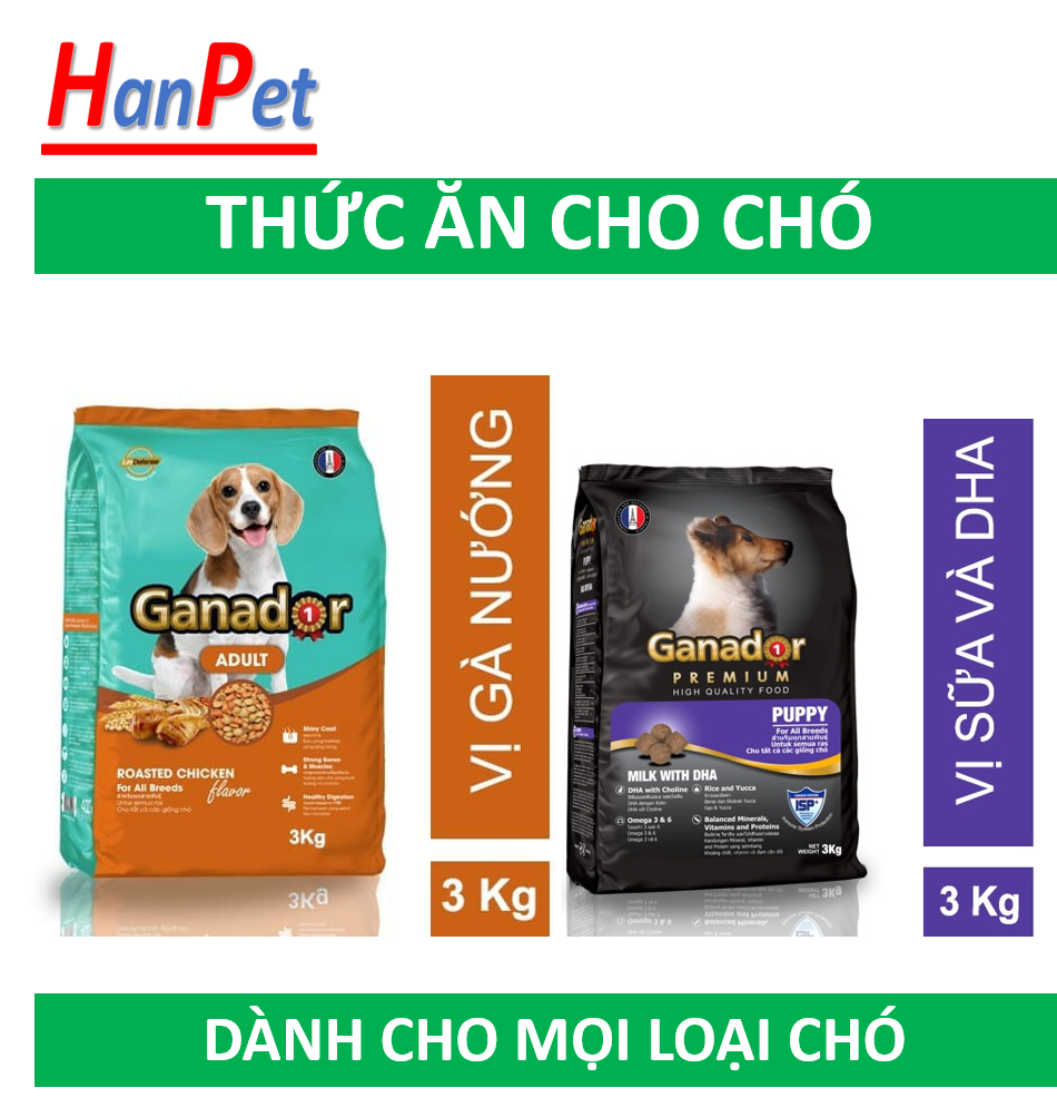 hcm - ganador thức ăn chó dạng hạt cao cấp (nhiều loại) thức ăn dành cho chó mọi lứa tuổi 1