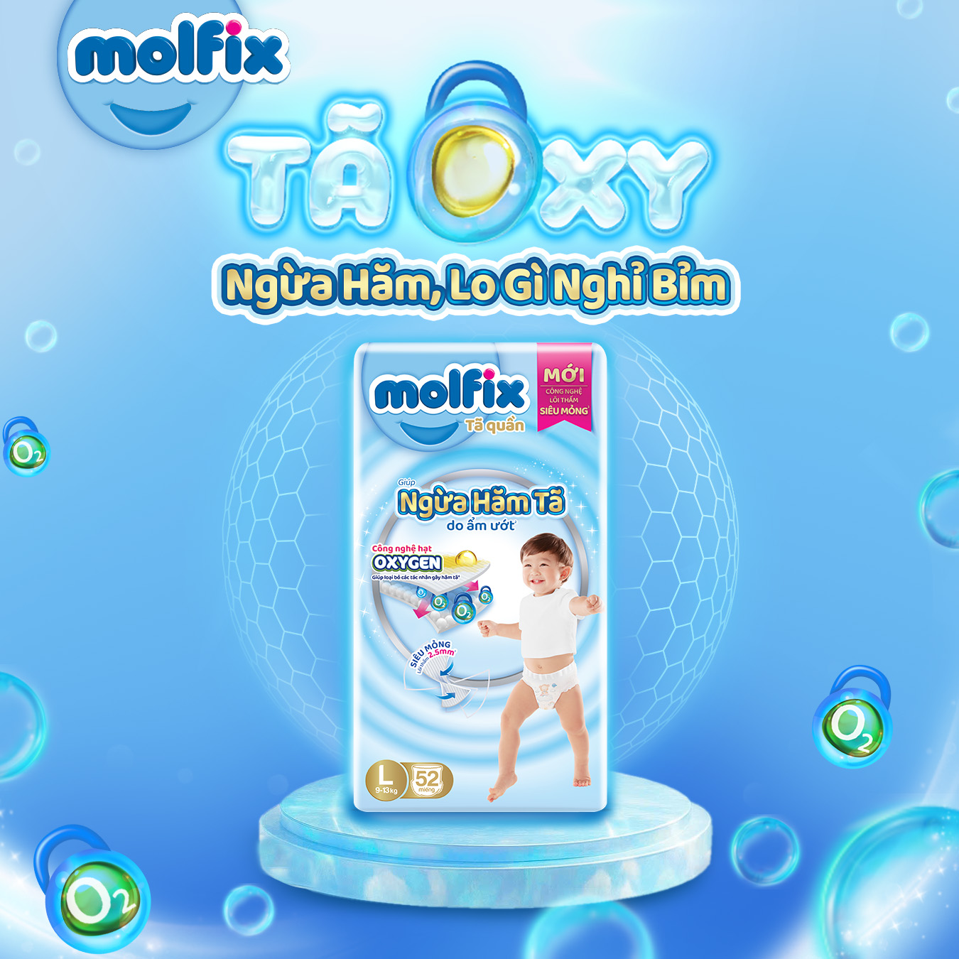 [Buy 1 Get 1 Free] Molfix Oxy Super Jumbo Diapers/Diaper Pants Help Prevent Diaper Rash, Available in All Sizes M, L, Xl, Xxl, XXXL - 5