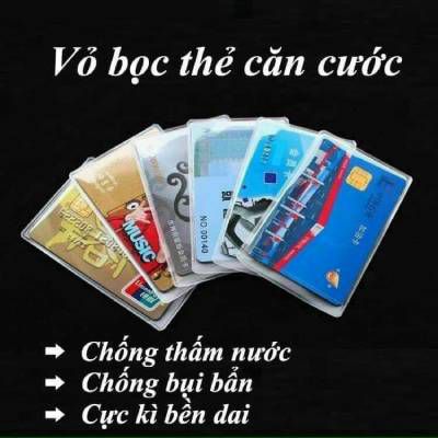 Combo 10 vỏ bọc thẻ CCCD , bao túi đựng thẻ sinh viên, atm, nhân viên, name card, card visit, CMND, căn cước công dân