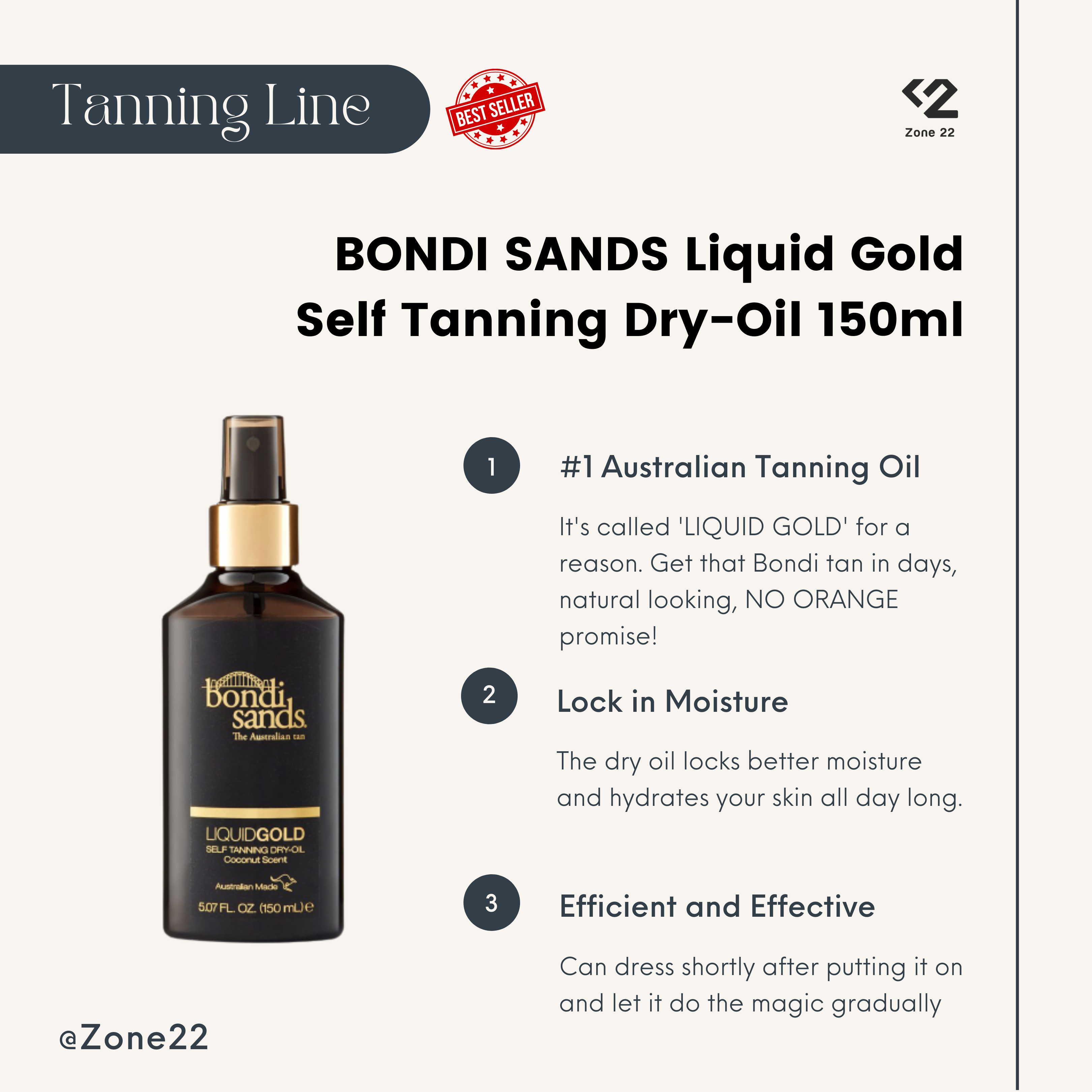 BONDI SANDS Liqid Gold Self Tanning Dry-Oil 150ml