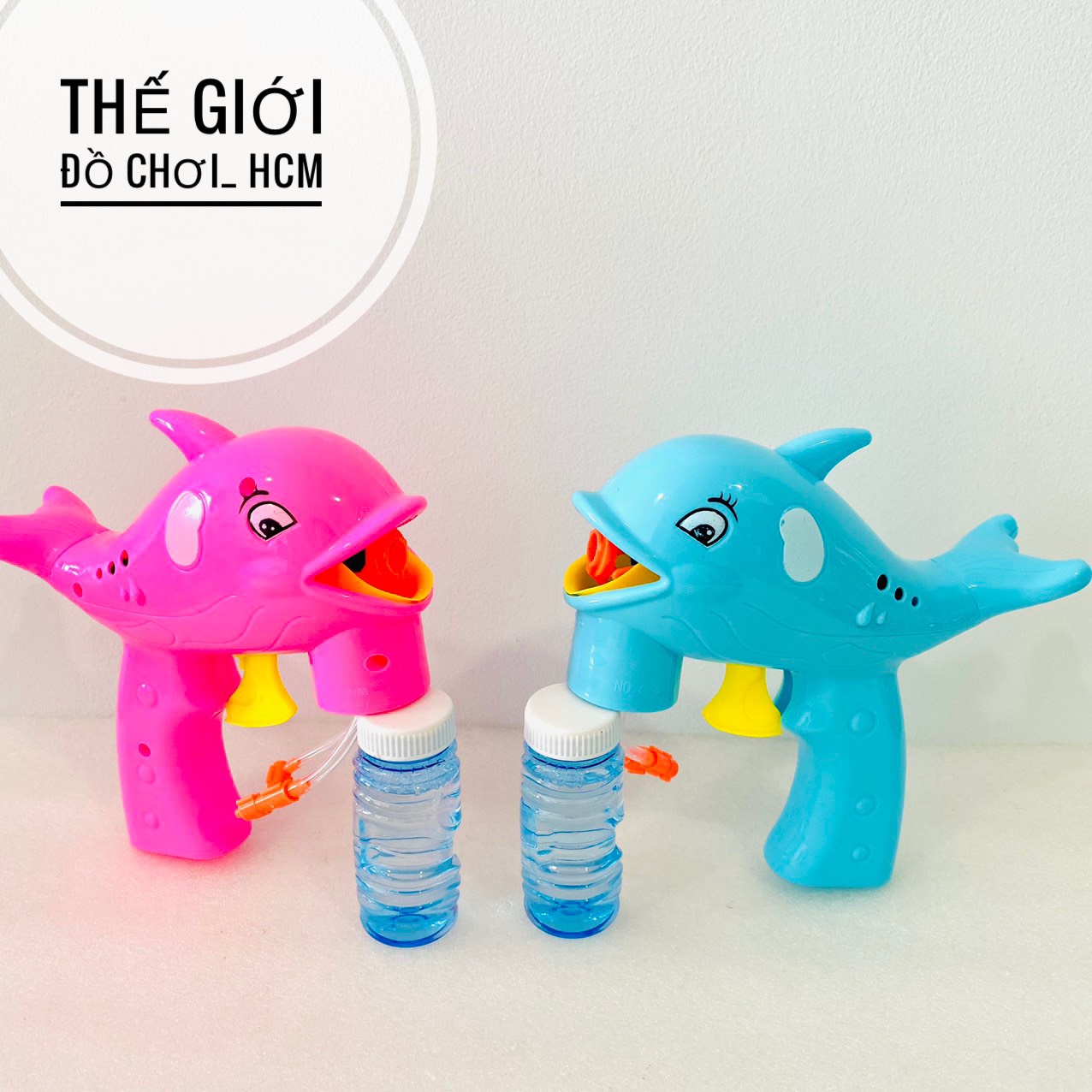 [HÌNH THẬT- CLIP THẬT] Đồ chơi trẻ em bắn bong bóng xà phòng hinh cá heo dễ thương dành cho bé gái, bé trai