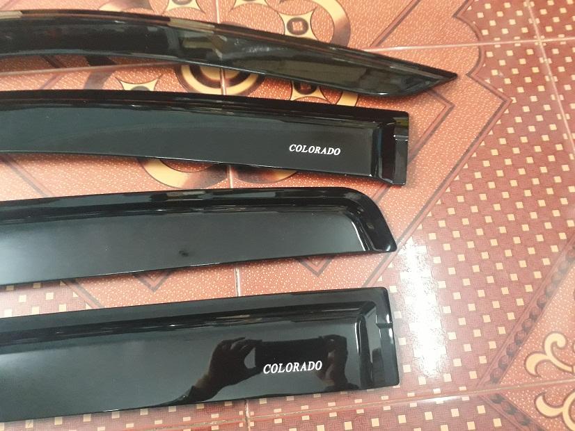 Bộ vè mưa đen Thái xe Chervolet Colorado từ đời 2015 đến đời 2021