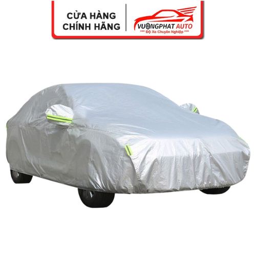 Bạt phủ ô tô 3 lớp chống nước chống xước tráng bạc cách nhiệt chống nóng chống cháy, bạt che nắng mưa đủ các size xe