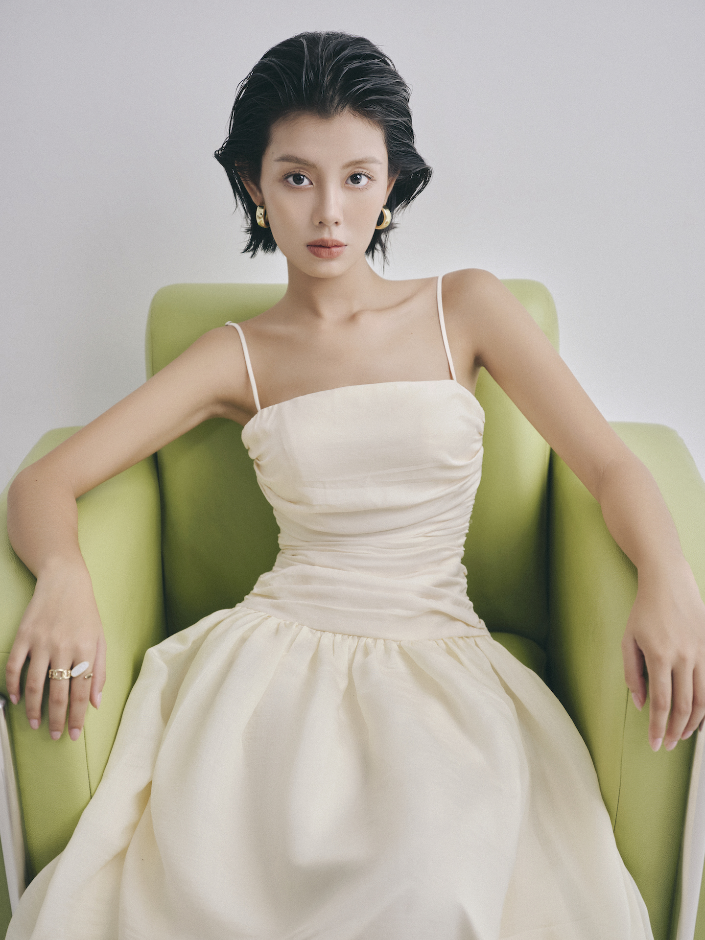 Đầm dài tùng gập - Thea Dress