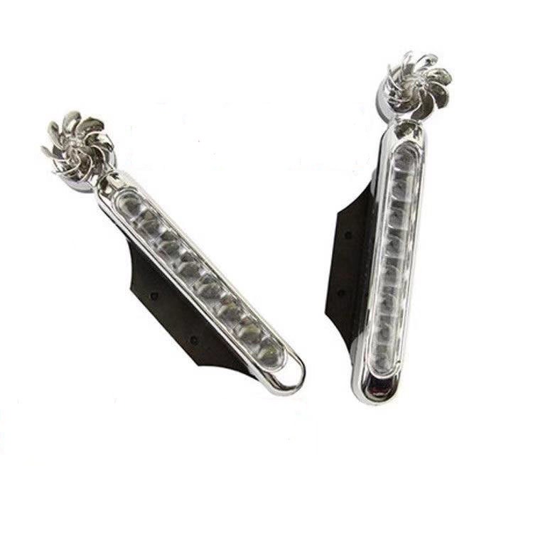 [ Xả kho 3 ngày ] combo 2 đèn led năng lượng gió trang trí ô tô xe máy - đèn led xanh trắng và nhiều màu