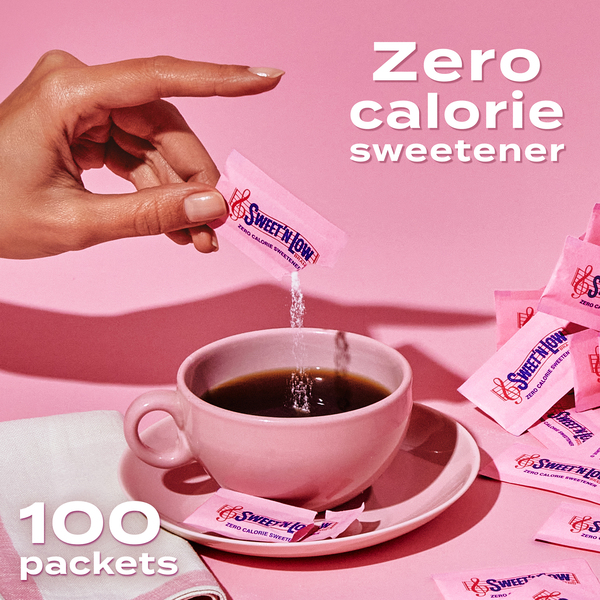 HỘP LỚN 100 gói + ĐƯỜNG ĂN KIÊNG BÁO HỒNG SX MỸ SWEET’N LOW Zero Calorie Sweetener