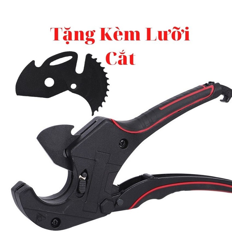 Kéo Cắt ống nước trợ lực cao cấp 42mm - dao cắt ống nhựa PVC, PPR, PE , Lưỡi thép SK5 sắc bén.