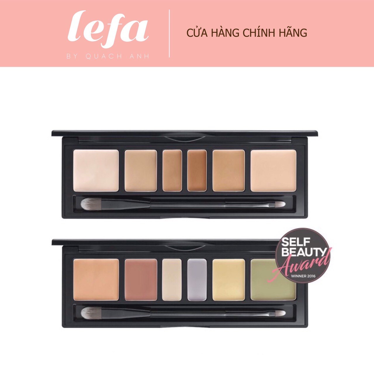 Bảng kem che khuyết điểm 6 ô cao cấp chính hãng Jung Saem Mool Artist Concealer Palette- Lefa