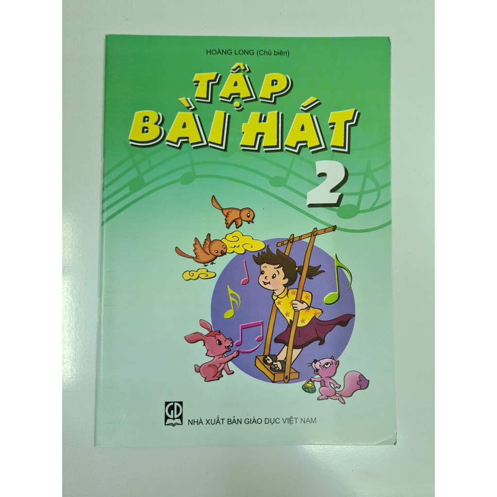 Sách - tập bài hát lớp 2