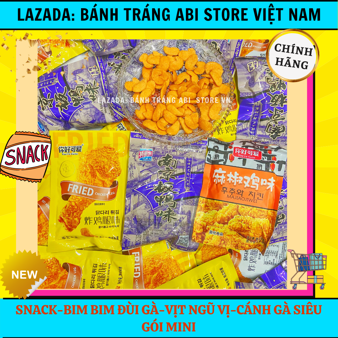 [VỀ HÀNG MỚI ĐỒNG GIÁ 5K] SNACK BIM BIM GÓI MINI GÀ NGŨ VỊ-MÓN ĂN GÂY NGHIỆN