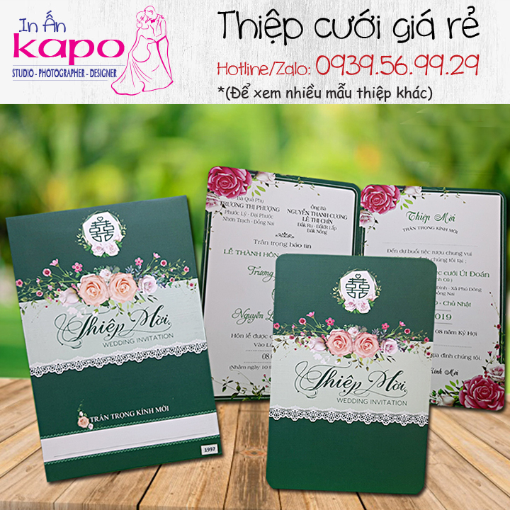 100 thiệp cưới TL-1997 (Đã bao gồm nội dung in). Vui lòng cung cấp nội dung in sau khi đặt hàng.