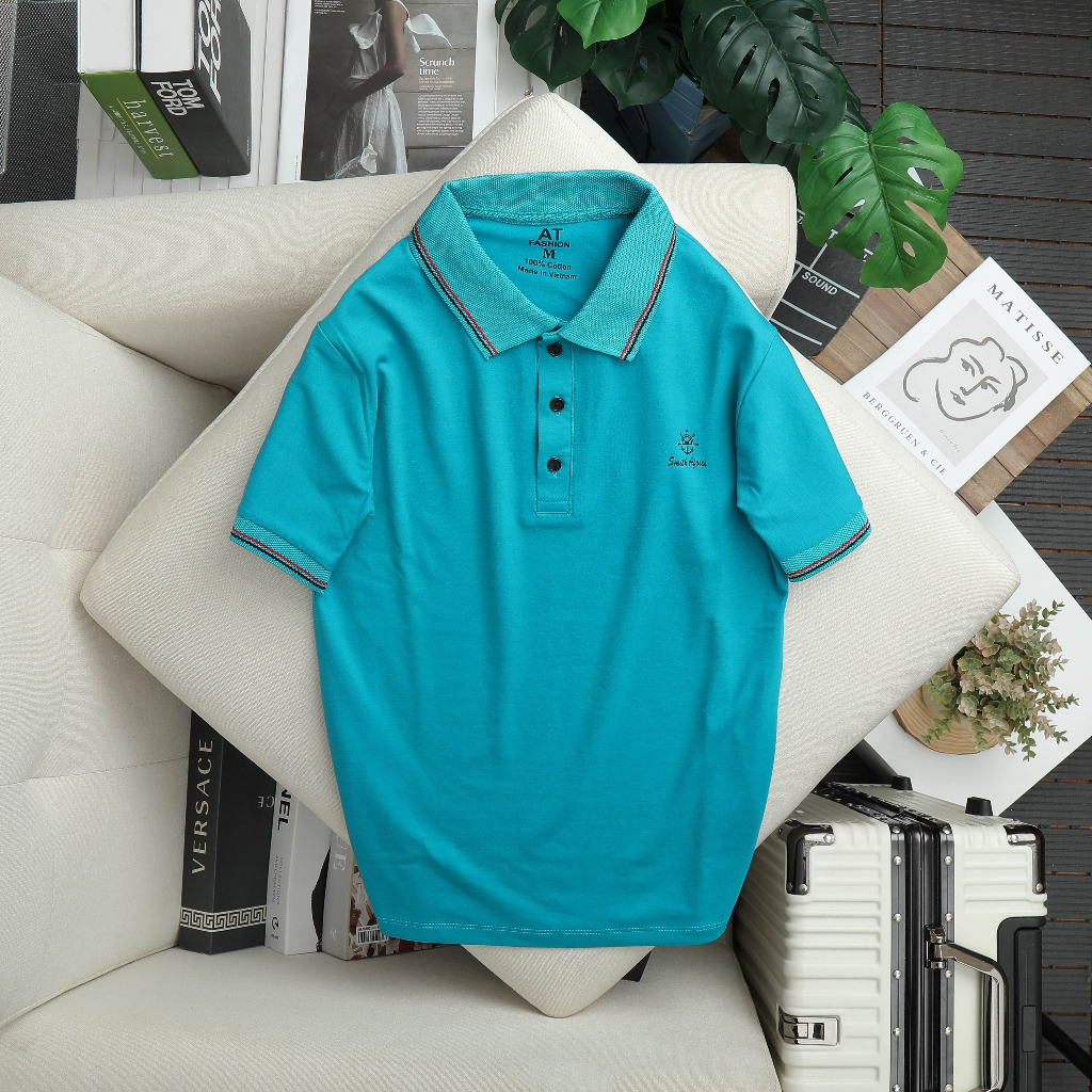 Áo thun polo cho bé trai bé gái, áo thun cổ trụ, áo đi học chất liệu thun cotton mềm mịn thoáng mát co giản 4 chiều - 5