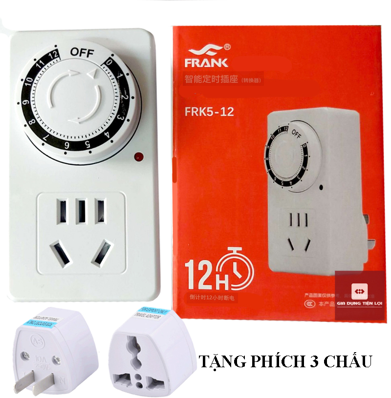 Ổ cắm hẹn giờ đếm ngược thời gian 12 tiếng chất lượng cao 220V