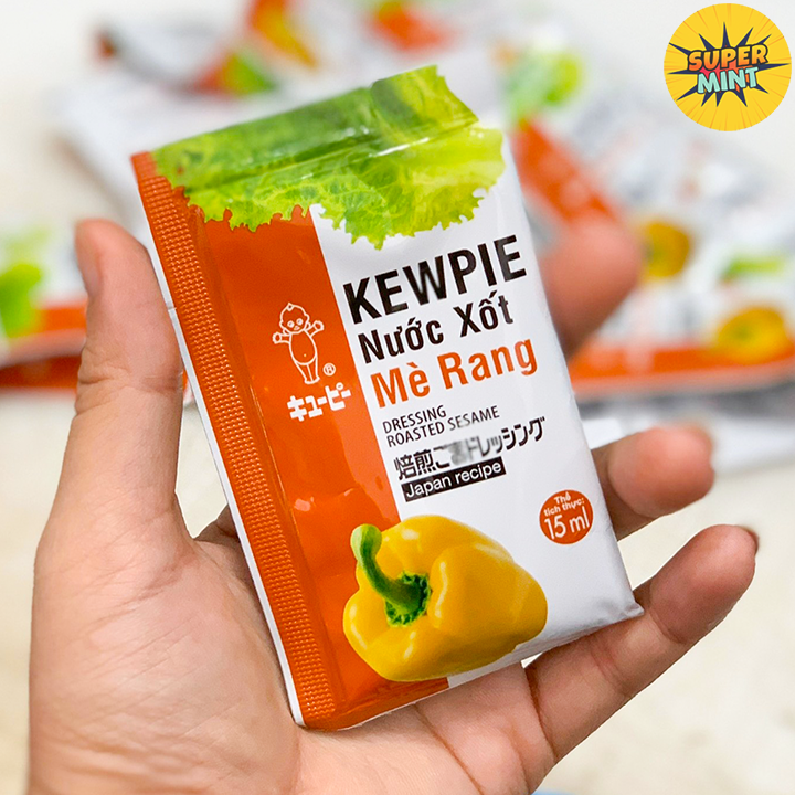 Nước xốt mè rang Kewpie - Okinawa 15ml dùng chấm rong nho, Salad cực ngon, Mua rong nho tách nước để được tặng nước xốt