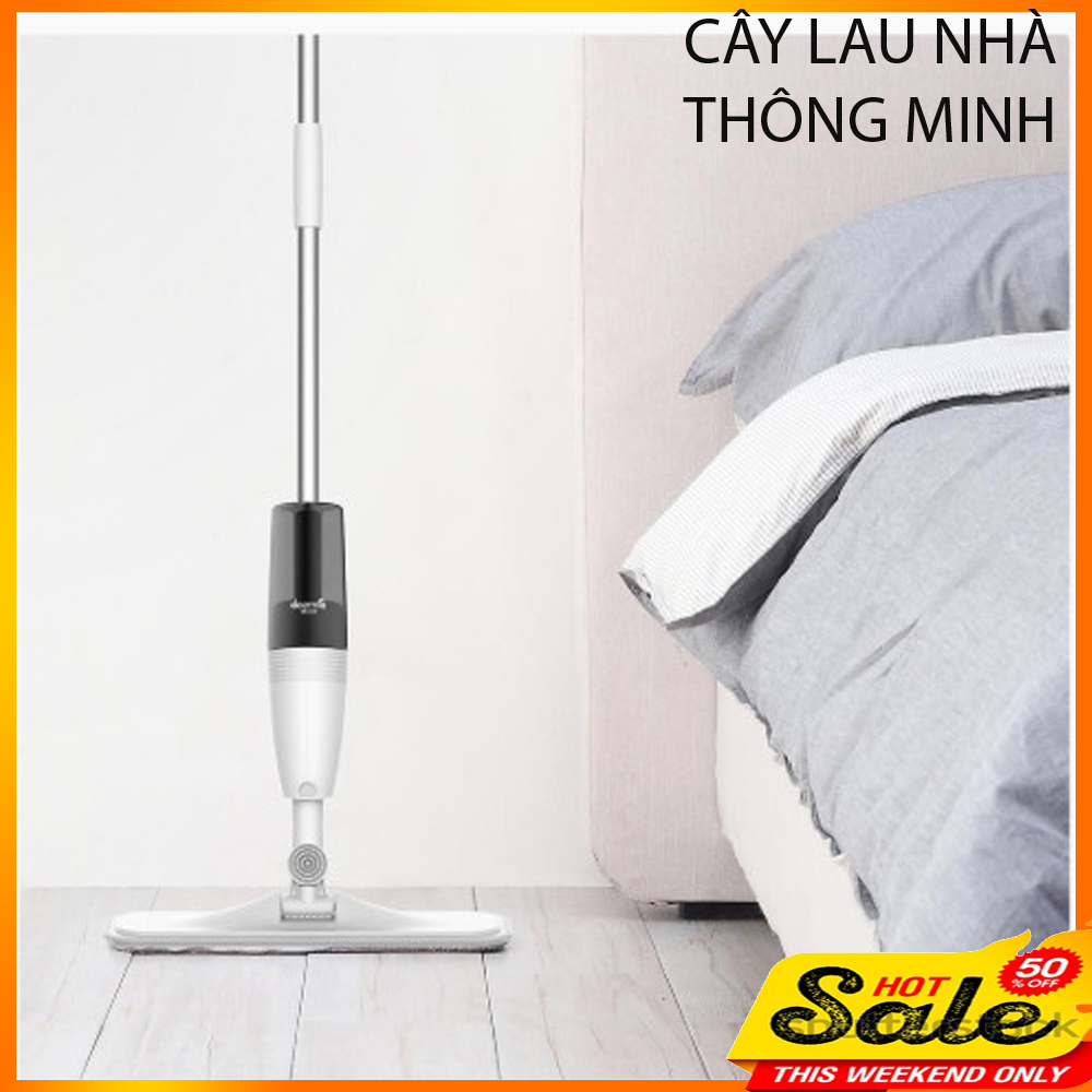 Cây Lau Nhà Thông Minh - Tác dụng phun sương lau khô,lau sạch toàn bộ bụi bẩn,ngay cả gầm giường,tiết kiệm thời gian vô cùng tiện lợi.