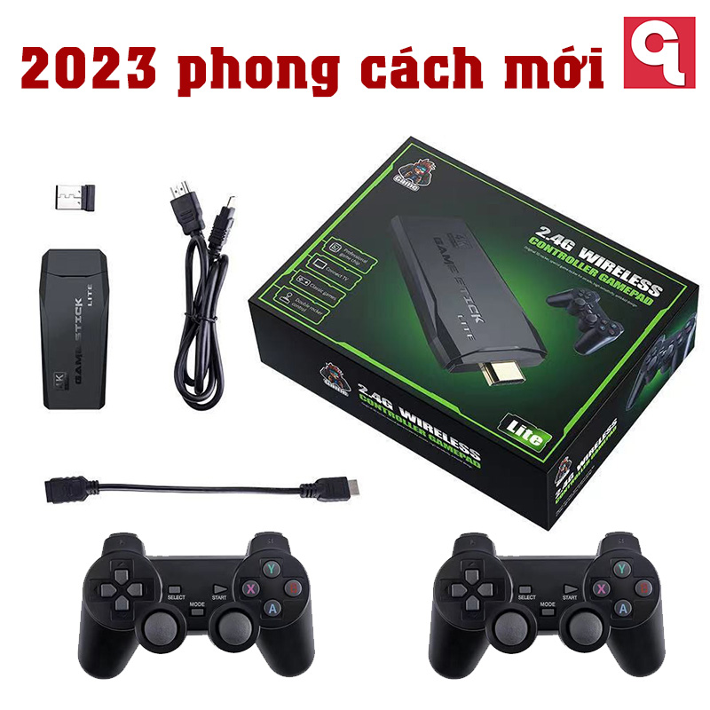 Game Stick 4K V2 PRO Máy Chơi Game Cầm Tay Không Dây,Game Stick 4k HDMI, 3Game Stick 4K V2 PRO Máy Chơi Game Cầm Tay Không Dây,Game Stick 4k HDMI, 10000+ Trò Chơ Máy Chơi Game Cầm Tay Không Dây,Kèm 2 Tay Cầm