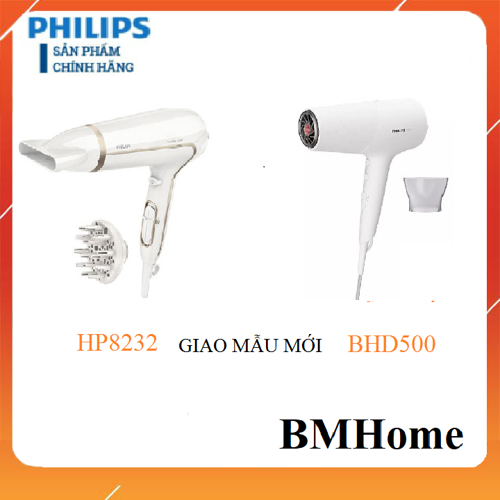 Máy sấy tóc ion philips bhd500 và philips bhd510 thay thế cho philips hp8232 hp8233